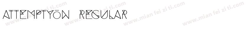 Attemptyon Regular字体转换